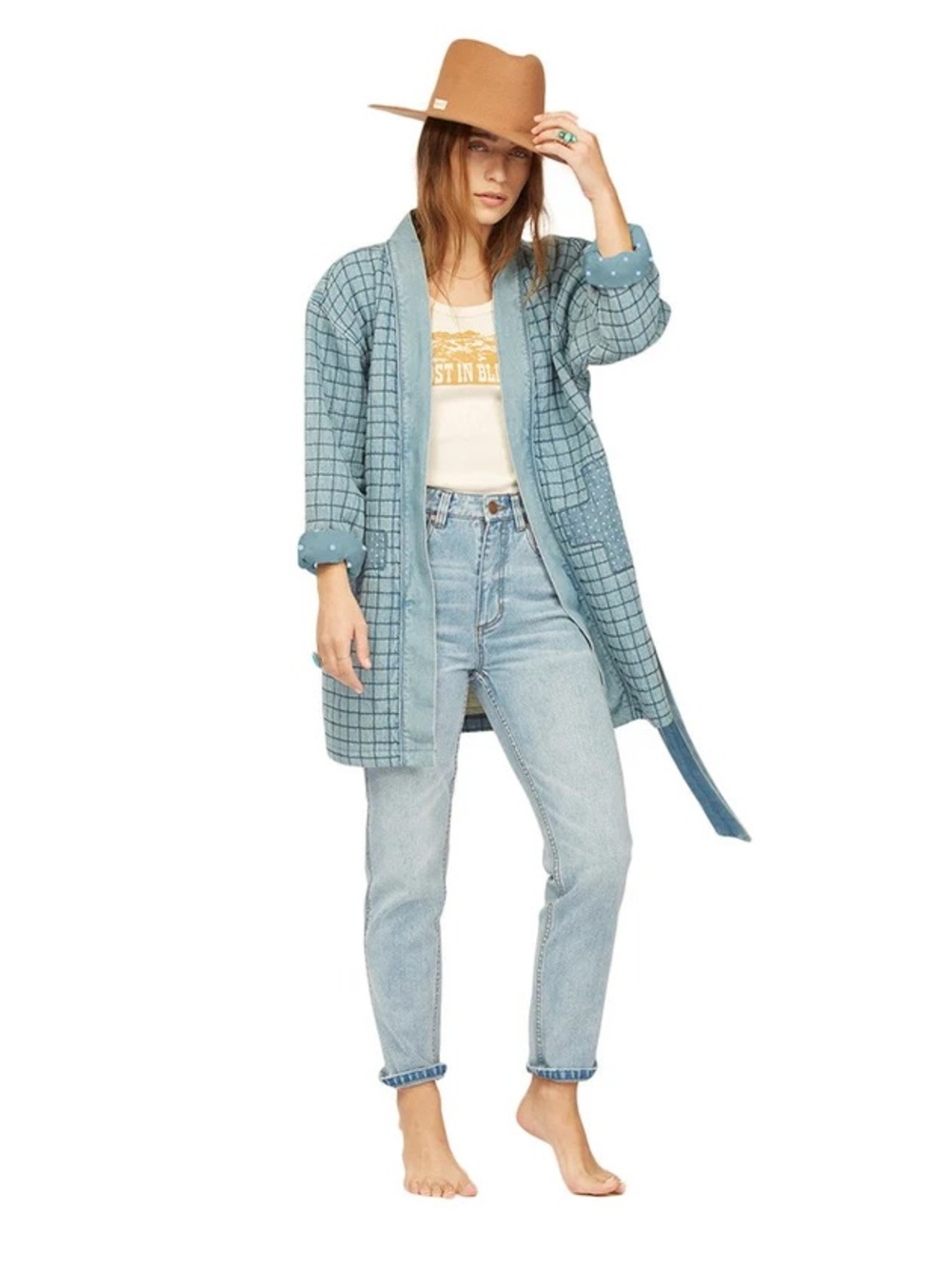Billabong X Wrangler Down To Earth Jacket - Denim Blue